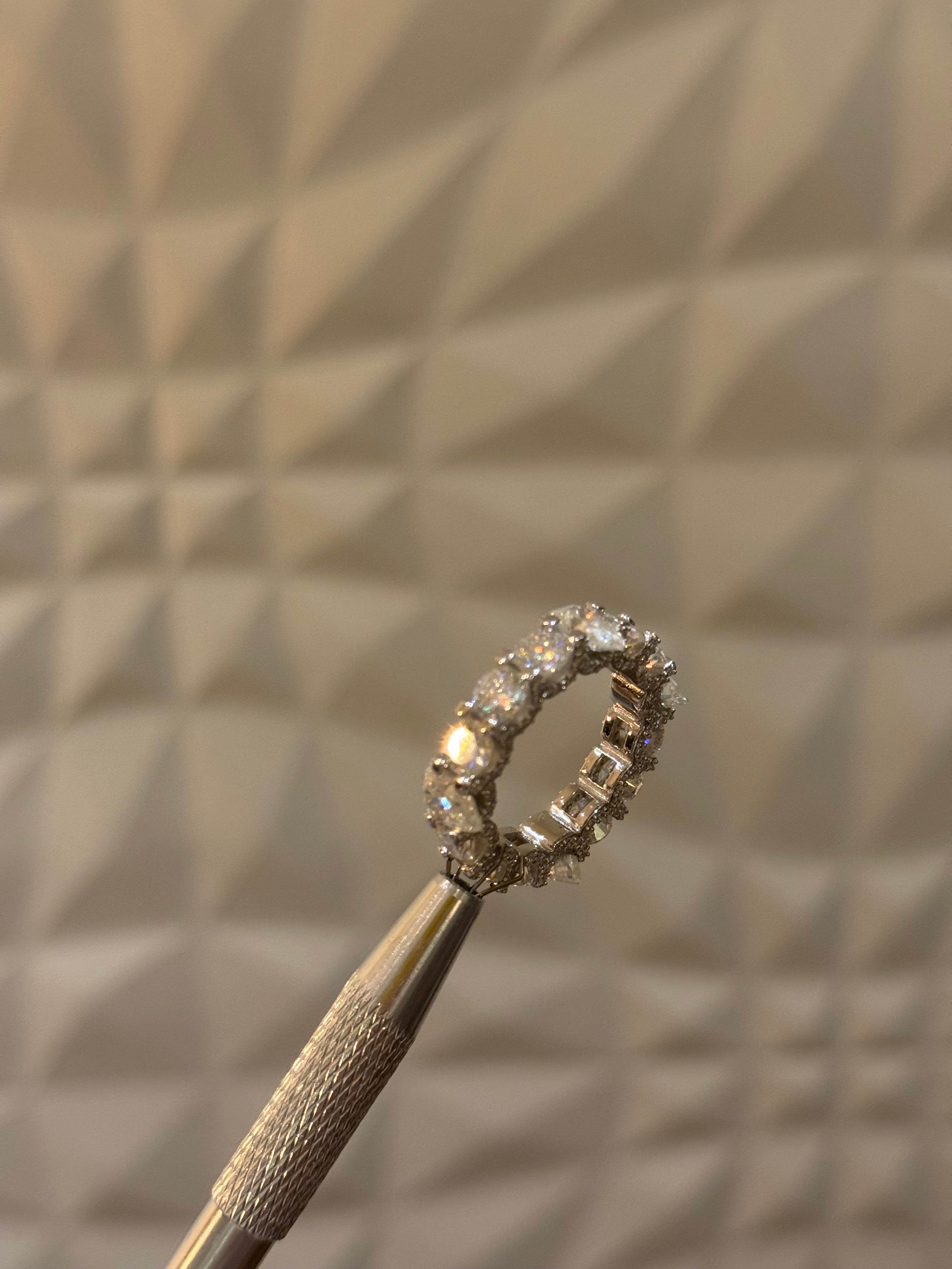 Pear Cut Eternity Ring