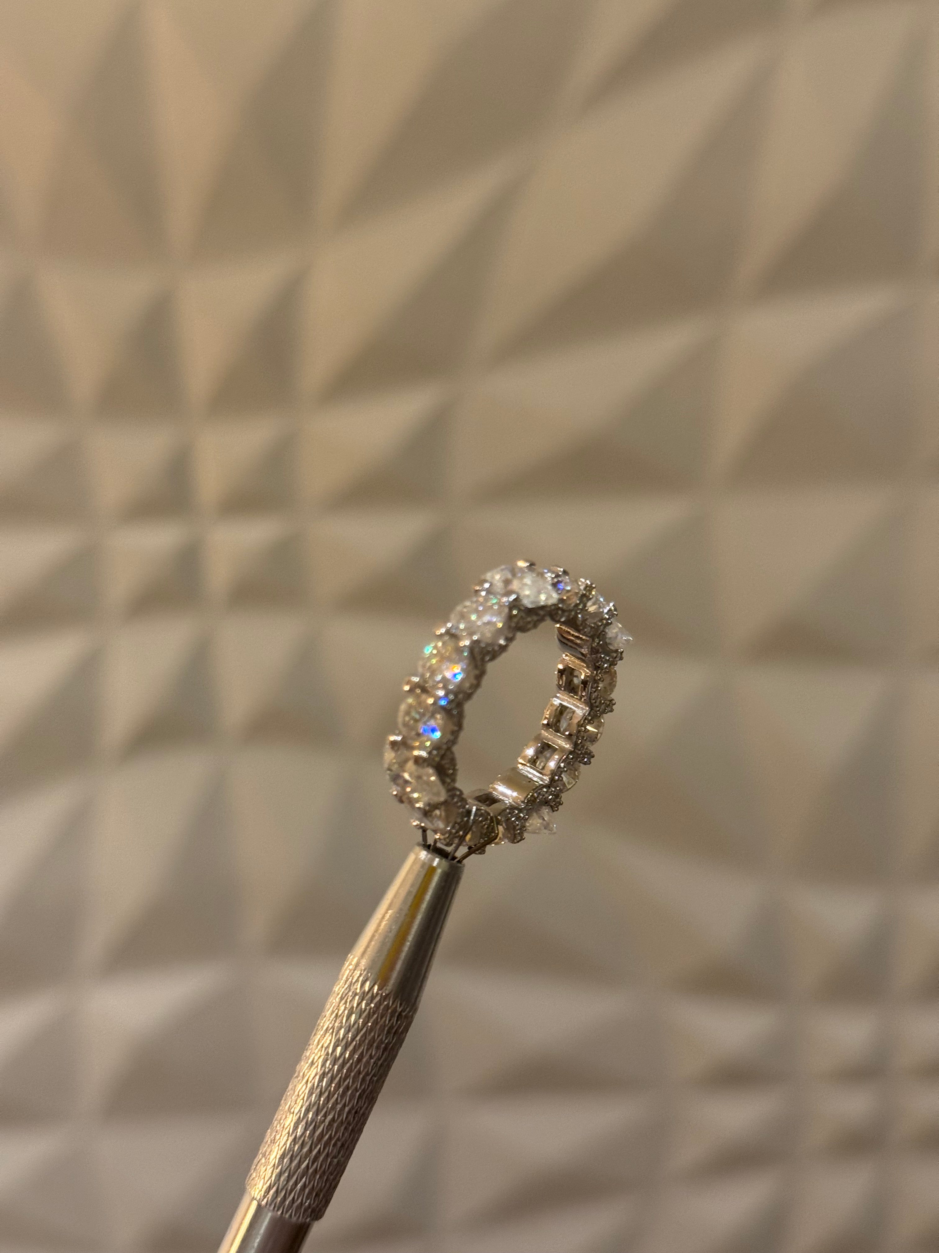 Pear Cut Eternity Ring