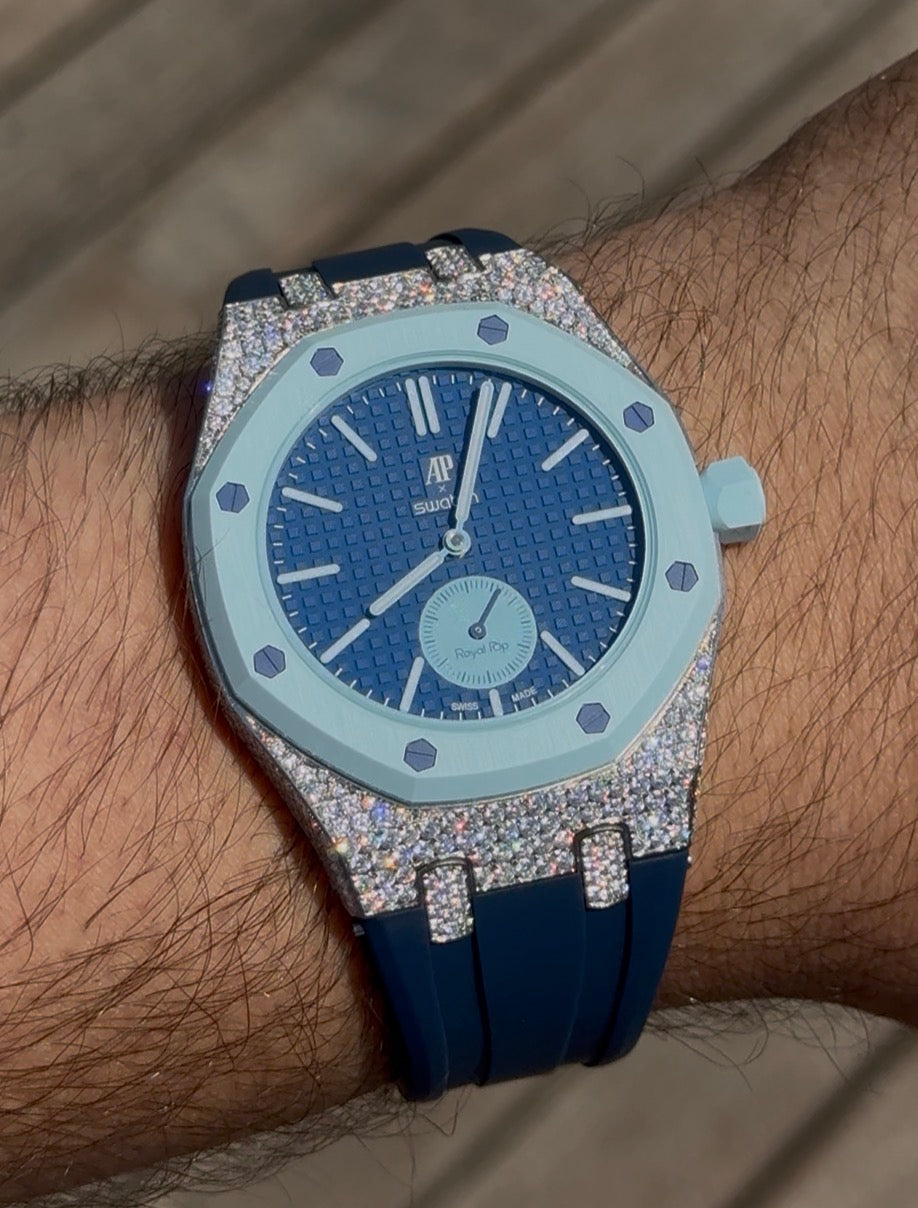 World’s First Buss Down AP Swatch Strap